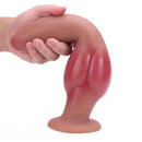 8.66in 10.03in 11.41in 12.59in Dog Knot Silicone Uncut Dildo Easy to Clean