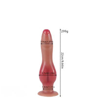 8.66in 10.03in 11.41in 12.59in Dog Knot Silicone Uncut Dildo Easy to Clean