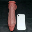 8.66in 10.03in Dual Layer Silicone Soft Strap on Dildo Masturbation Device
