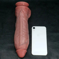 8.66in 10.03in Dual Layer Silicone Soft Strap on Dildo Masturbation Device