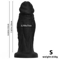 8.66in 10.23in 11.41in Extra Large Silicone Soft Anal Expansion Training Dildo