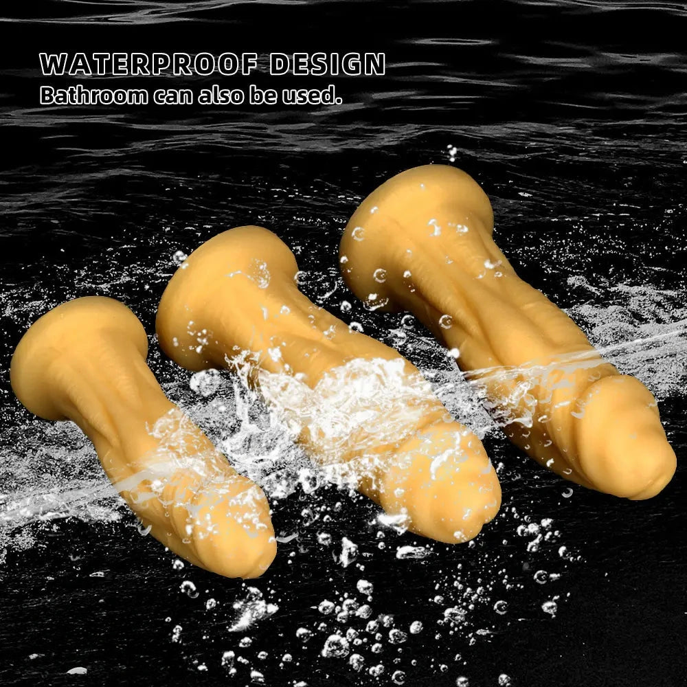 8.66in 10.23in 11.41in Extra Large Silicone Soft Anal Expansion Training Dildo