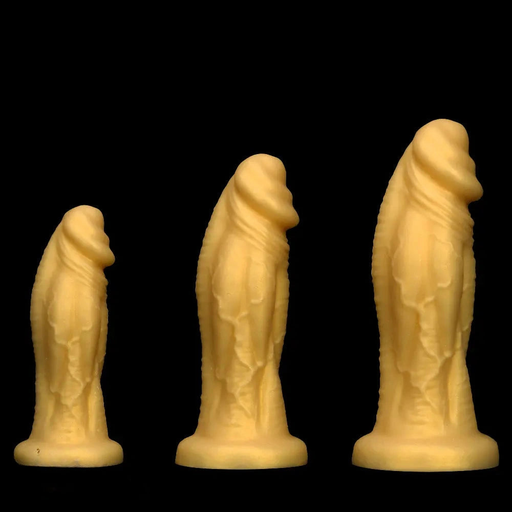 8.66in 10.23in 11.41in Extra Large Silicone Soft Anal Expansion Training Dildo