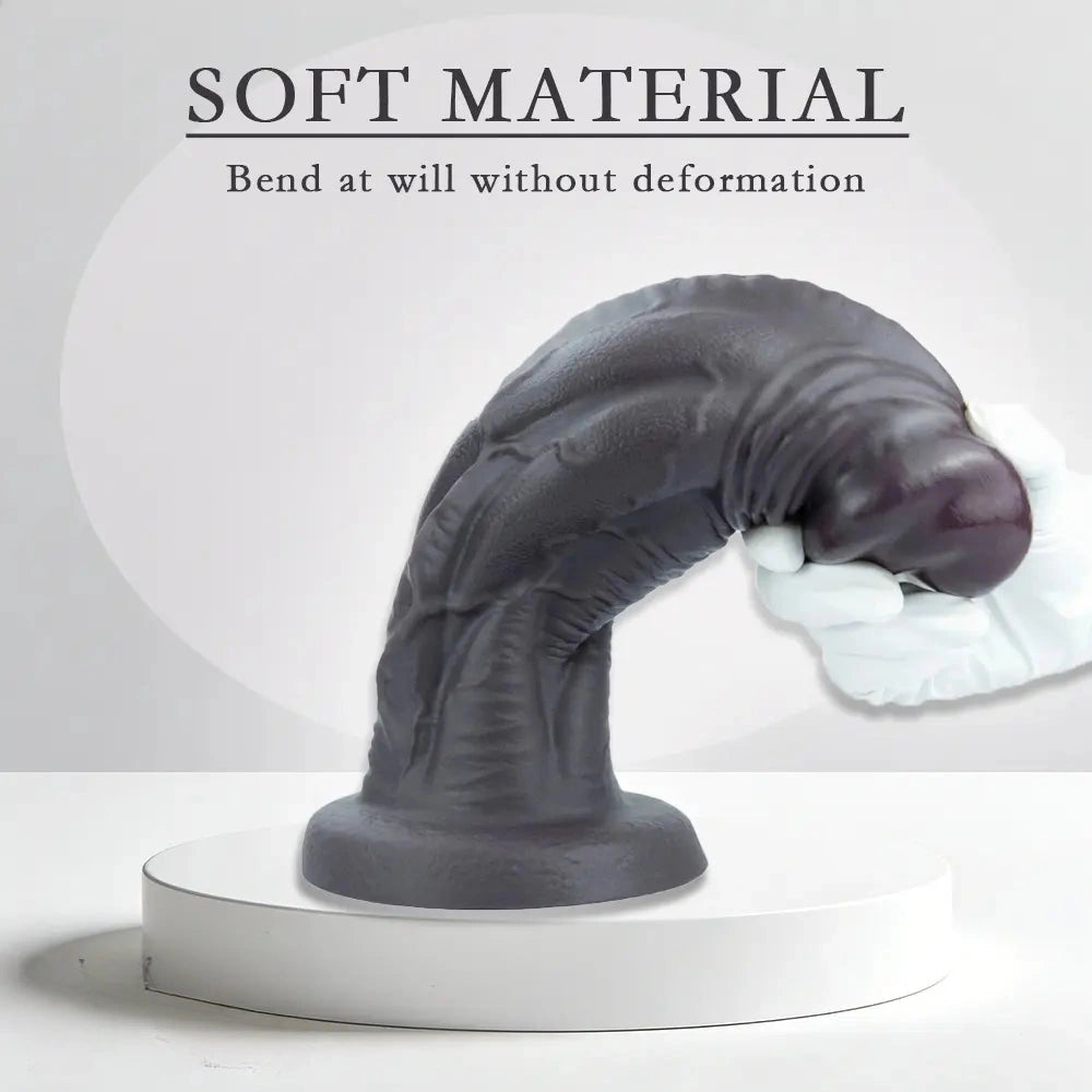 8.66in 10.23in 11.9in Real Feeling Silicone Soft Big Dildo For Masturbation