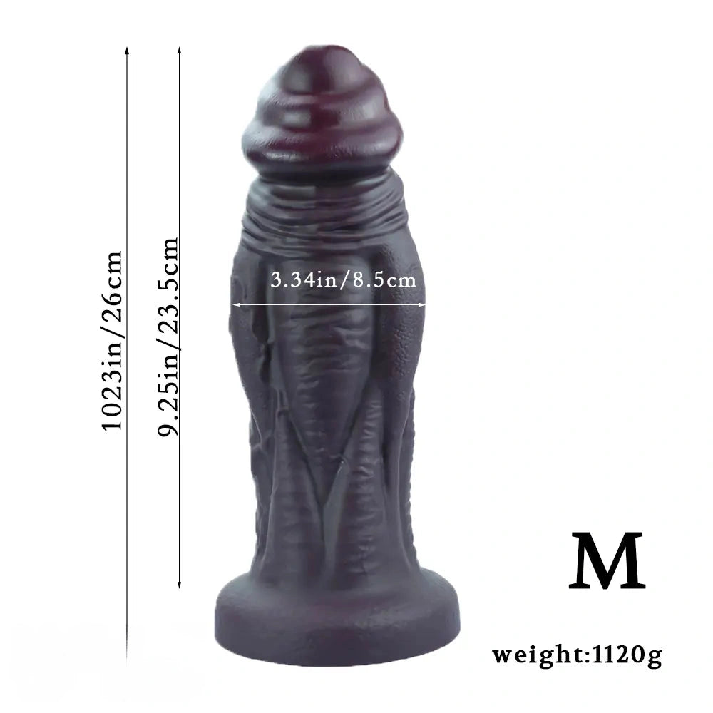 8.66in 10.23in 11.9in Real Feeling Silicone Soft Big Dildo For Masturbation