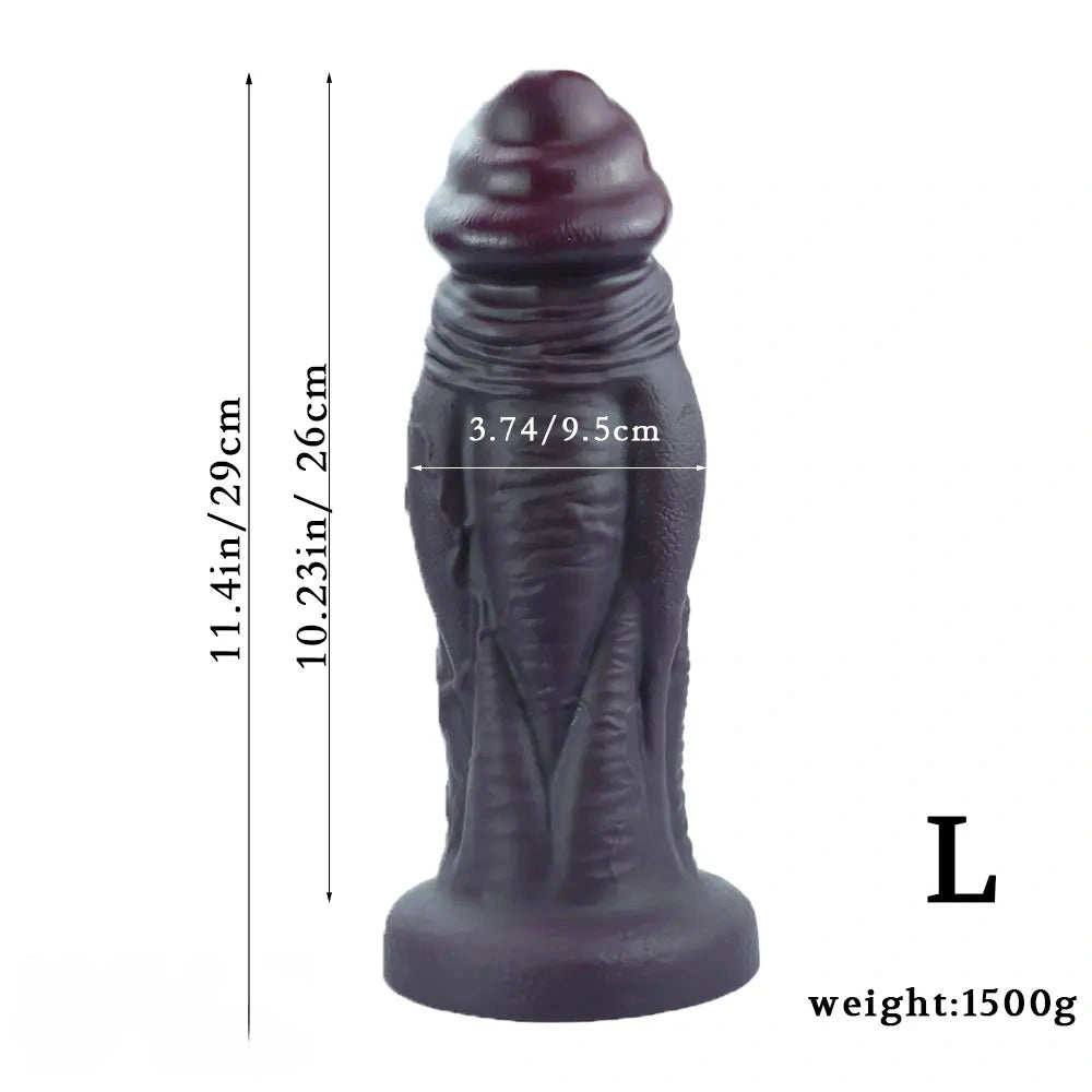 8.66in 10.23in 11.9in Real Feeling Silicone Soft Big Dildo For Masturbation