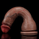 8.66in 10.43in Soft Skin Feeling Huge Penis Dildo With Veins