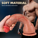 8.66in 10.43in Soft Skin Feeling Huge Penis Dildo With Veins