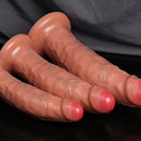 8.66in 10.63in 12in Big Silicone Uncut Real Dildo For Hands-Free Games