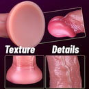 8.66in 10.83in Liquid Silicone Egg-free Makeup Dual Density Soft Dildo