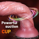 8.66in 10.83in Liquid Silicone Egg-free Makeup Dual Density Soft Dildo