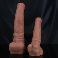 8.66in 11.42in Realistic Silicone Soft Trunk Female Male Big Dildo Sex Toy