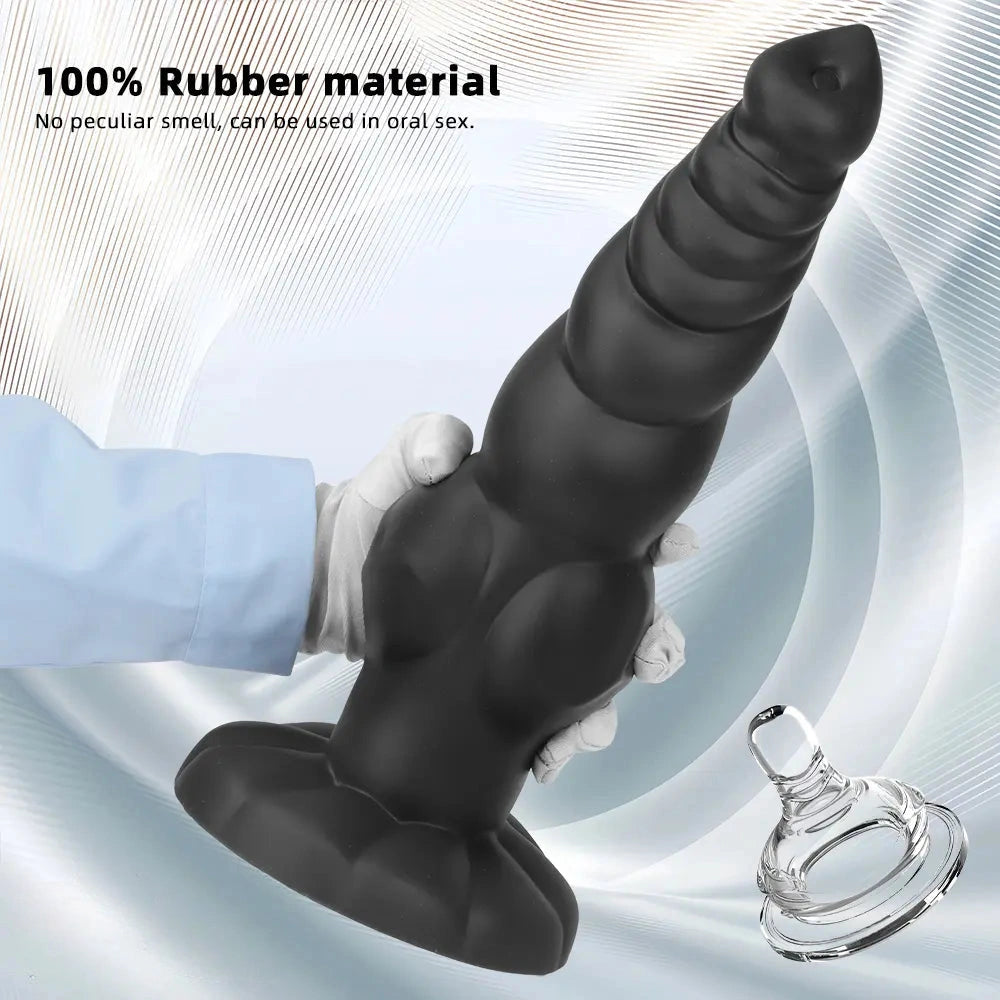 8.66in 11.81in 14.17in Heterosexual Animal Upgraded Dog Silicone Big Dildo