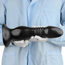 8.66in 12.2in Super Big Head Anal Dilation Black Big PVC Anal Plug Dildo