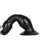 8.66in 12.2in Super Big Head Anal Dilation Black Big PVC Anal Plug Dildo