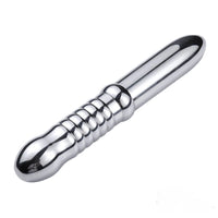 8.66in 3in1 Metal Dildo With Whip Pad For Anus BDSM Sex Toy