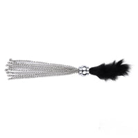 8.66in 3in1 Metal Dildo With Whip Pad For Anus BDSM Sex Toy