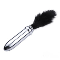 8.66in 3in1 Metal Dildo With Whip Pad For Anus BDSM Sex Toy