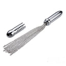 8.66in 3in1 Metal Dildo With Whip Pad For Anus BDSM Sex Toy
