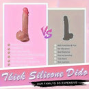 8.66in 4in1 Thrusting Rotation Heating Vibrating Silicone Automatic Dildo