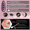 8.66in 4in1 Thrusting Rotation Heating Vibrating Silicone Automatic Dildo
