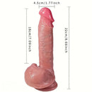 8.66in 4in1 Thrusting Rotation Heating Vibrating Silicone Automatic Dildo