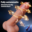 8.66in 7*10 Thrusting Vibrating Modes Automatic Heating Cock Anal Dildo
