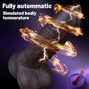 8.66in 7*10 Thrusting Vibrating Modes Automatic Heating Cock Anal Dildo