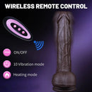 8.66in 7*10 Thrusting Vibrating Modes Automatic Heating Cock Anal Dildo