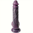 8.66in 8.74in 10.43in Big Ebony Silicone Flexible Dildo For Adult Women