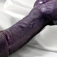 8.66in 8.74in 10.43in Big Ebony Silicone Flexible Dildo For Adult Women
