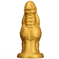 8.66in 9.06in 9.84in 11.42in 12.4in Golden Silicone Fantasy Soft Dildo