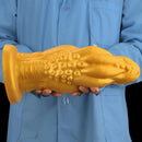 8.66in 9.06in 9.84in 11.42in 12.4in Golden Silicone Fantasy Soft Dildo