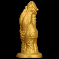 8.66in 9.06in 9.84in 11.42in 12.4in Golden Silicone Fantasy Soft Dildo