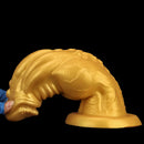 8.66in 9.06in 9.84in 11.42in 12.4in Golden Silicone Fantasy Soft Dildo
