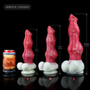 8.66in 9.45in 11.6in Large Dog Knot Silicone Soft Dildo For G-Spot Anus