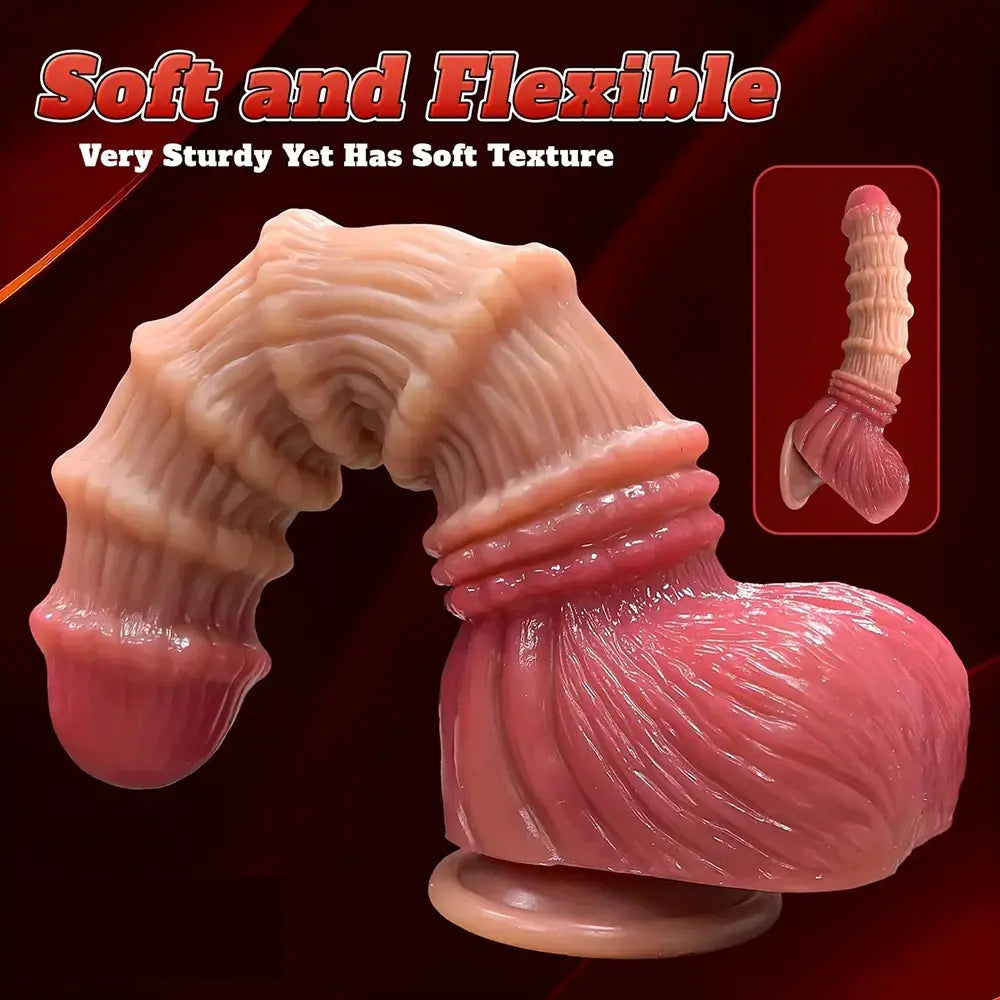 8.66in 9.4in 11in Liquid Silicone Soft Big Dildo Fantasy Sex Toy With Suction Cup