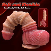 8.66in 9.4in 11in Liquid Silicone Soft Big Dildo Fantasy Sex Toy With Suction Cup