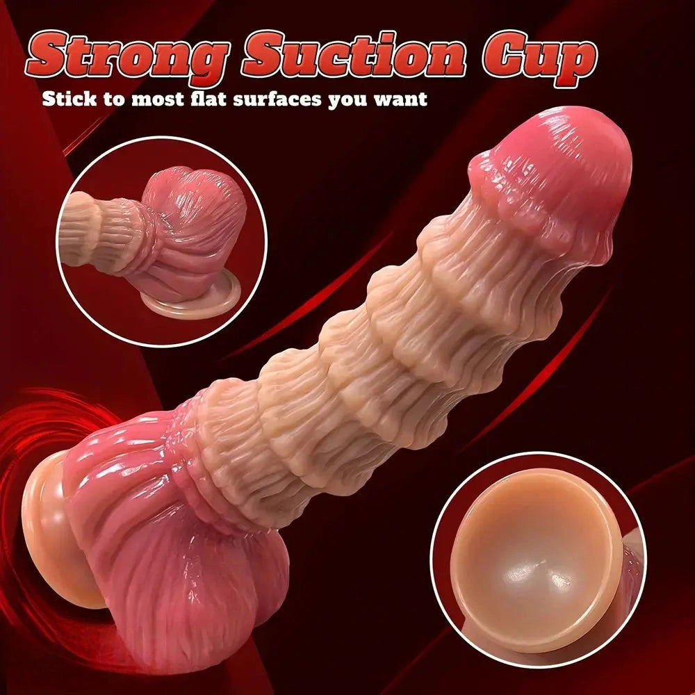 8.66in 9.4in 11in Liquid Silicone Soft Big Dildo Fantasy Sex Toy With Suction Cup