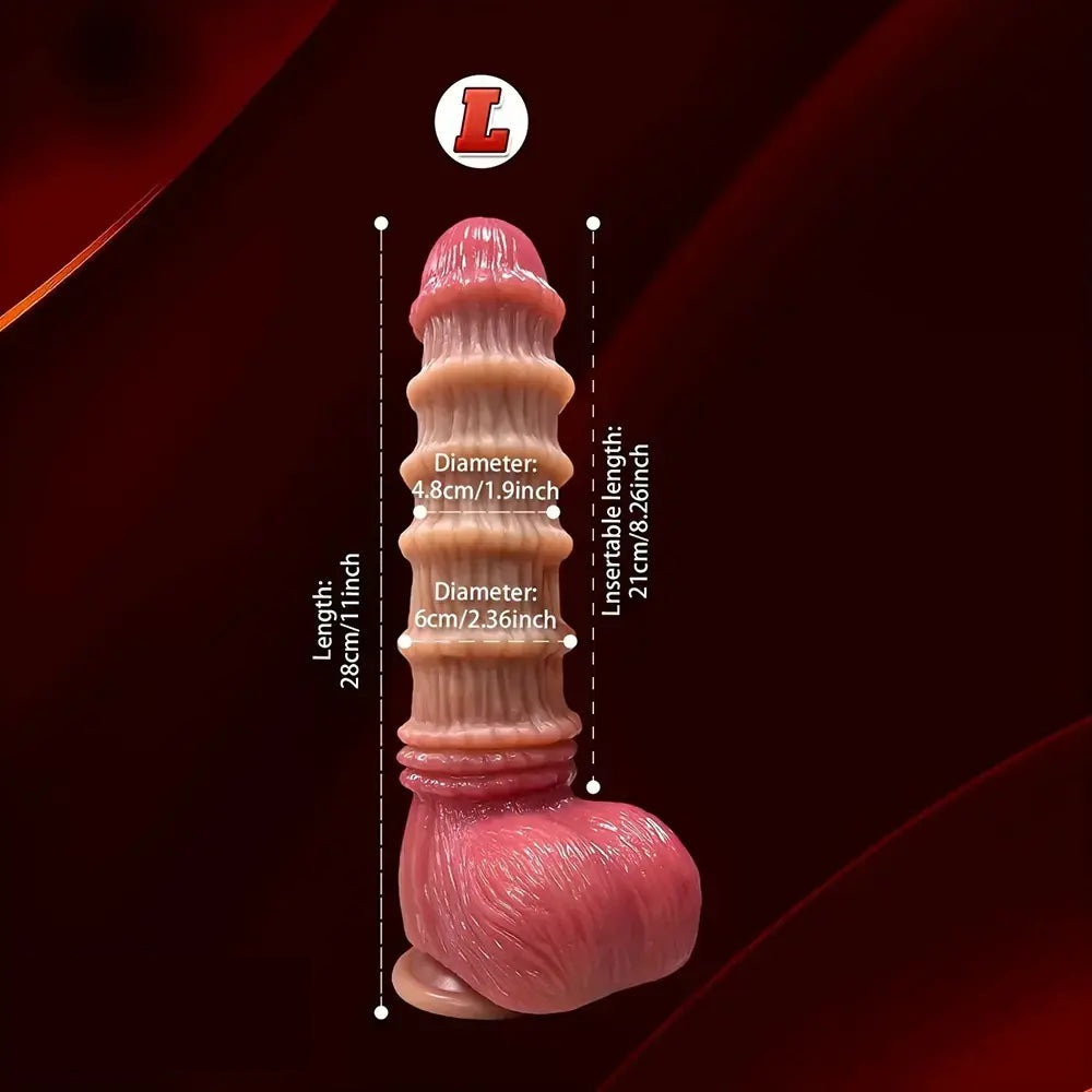 8.66in 9.4in 11in Liquid Silicone Soft Big Dildo Fantasy Sex Toy With Suction Cup