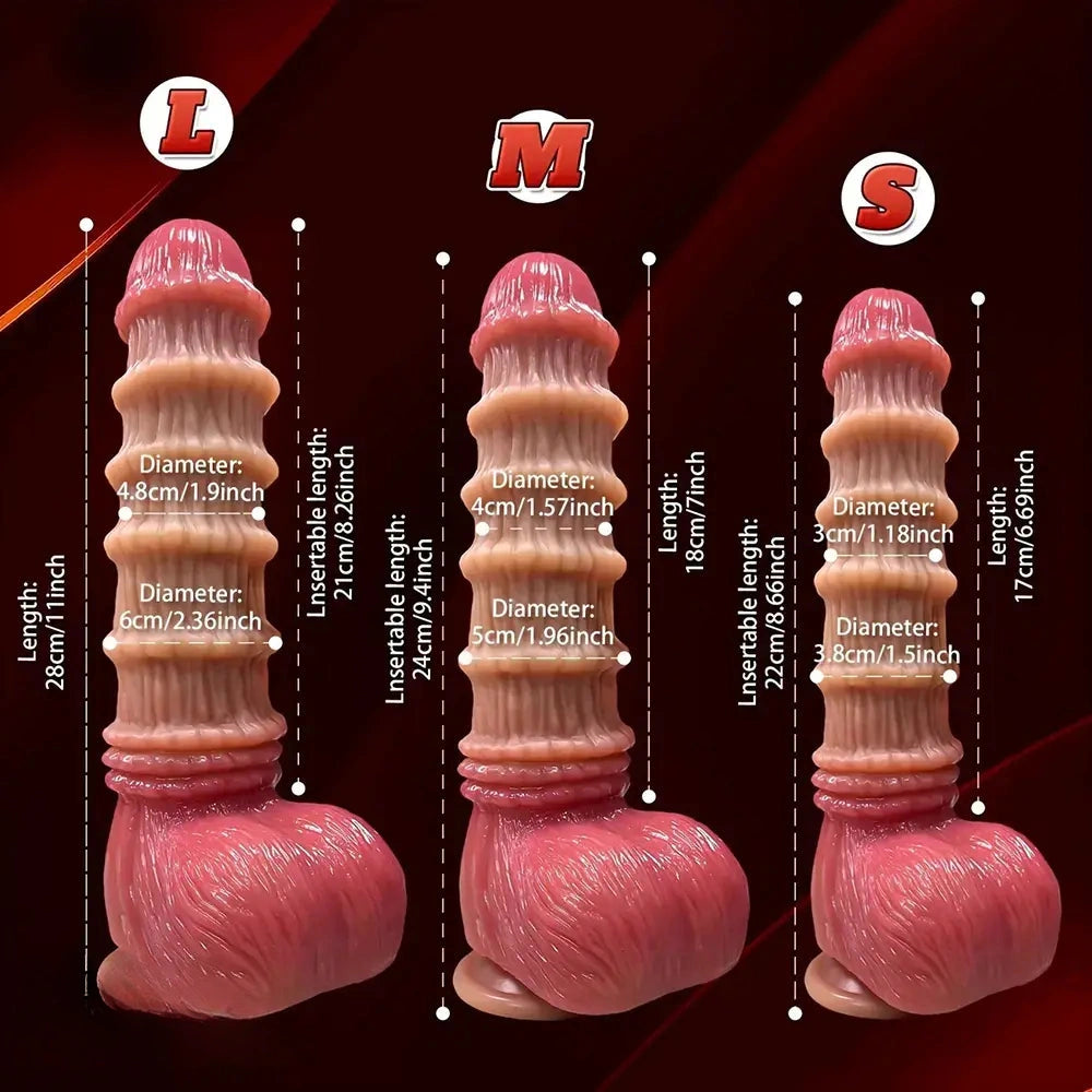 8.66in 9.4in 11in Liquid Silicone Soft Big Dildo Fantasy Sex Toy With Suction Cup