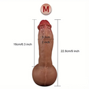8.66in 9in 9.25in SML Real Skin Silicone Soft Penis Dildo For Women Men