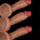 8.66in 9in 9.25in SML Real Skin Silicone Soft Penis Dildo For Women Men