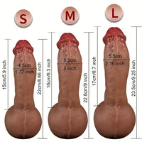 8.66in 9in 9.25in SML Real Skin Silicone Soft Penis Dildo For Women Men