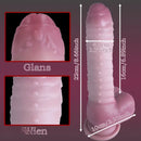 8.66in Alien Caterpillar Monster Dildo Vibrator Thrusting Soft Sex Toy