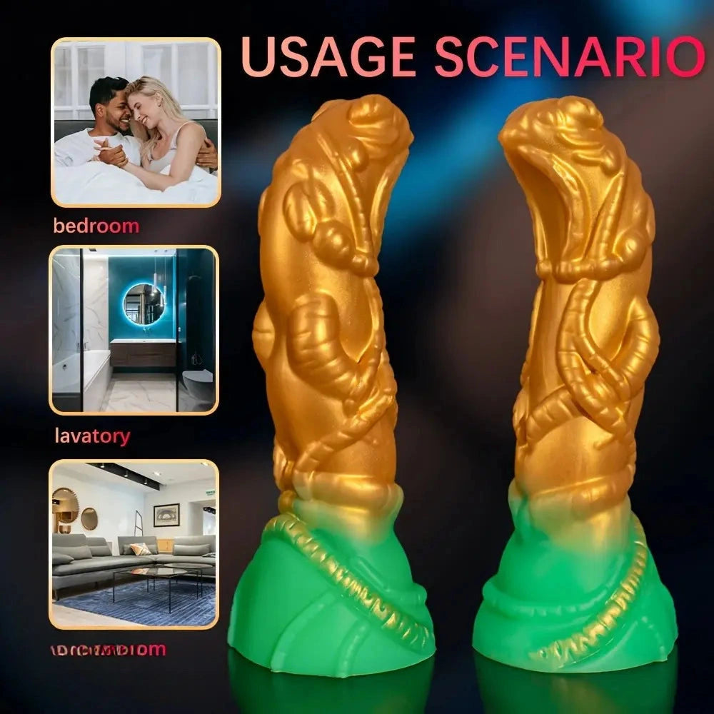 8.66in Alien Realistic Simulation SM Toy Liquid Silicone SM Rear Play Dildo