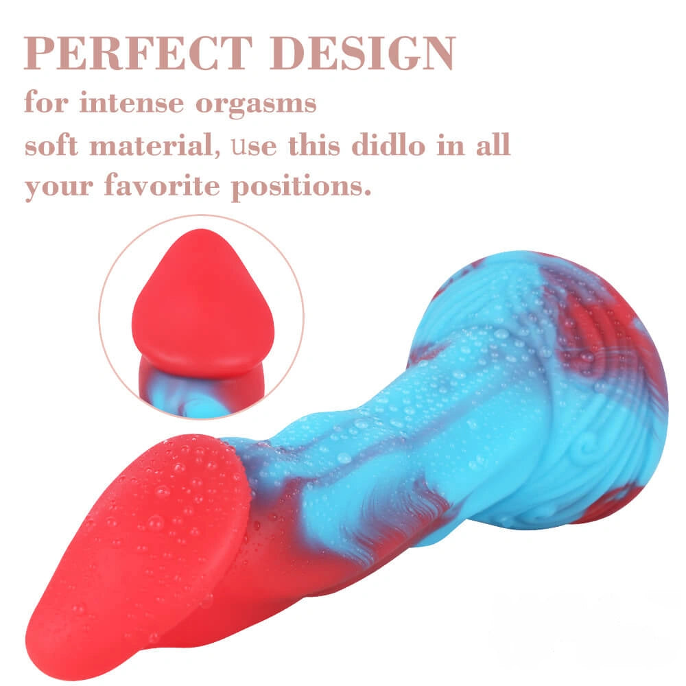8.66in Ancient Beast Snake Women Couples Men Riding Huge Dildo