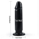 8.66in Big Black PVC Dildo Penis Big Suction Cup Adult Anal Sex Toy