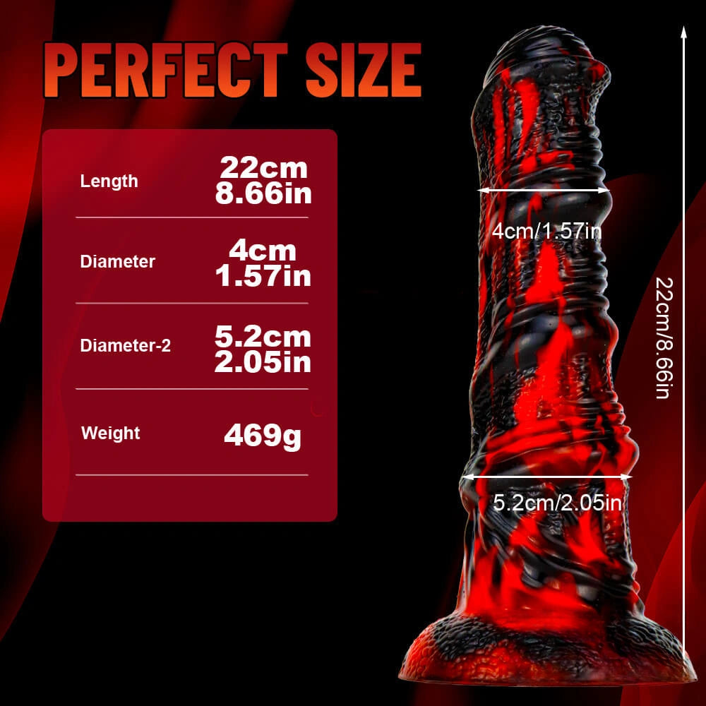 8.66in Big Fantasy Horse Dildo Adult Love Toy For Women Orgasm Sex
