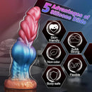8.66in Big Knot Silicone Fantasy Dildo For Lifelike G-Spot Stimulation